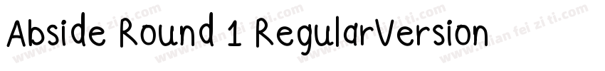 Abside Round 1 RegularVersion 1000字体转换